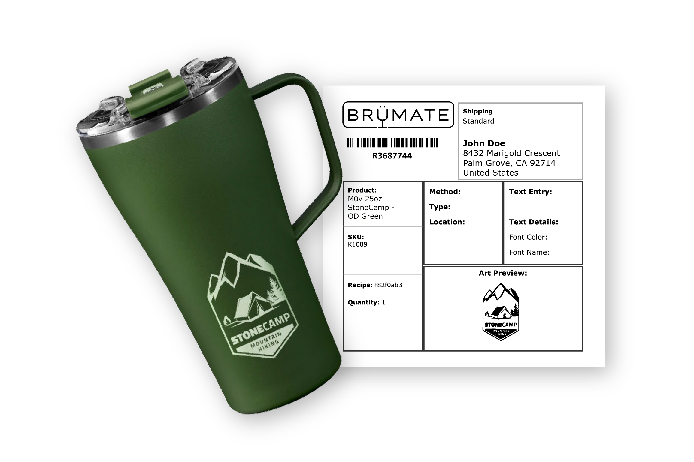 Brumate Order traveler example